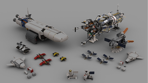 High-Tech MOC AUS Arbitrator Plastic <b>Building</b> Bricks Robot Theme <b>Model</b> 45492 All Pieces - Product Image 6