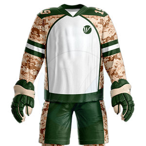 ชุดยูนิฟอร์มฮอกกี้น้ำแข็งขนาดใหญ่พิเศษ ระบายอากาศได้ดี ผลิตในปากีสถาน เสื้อผ้ากีฬาสำหรับผู้ใหญ่ โพลีเอสเตอร์ 100% ปรับแต่งได้ - Product Image 5