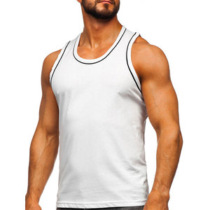 Camisetas transpirables sin mangas de algodón para hombre de alta calidad - Product Image 1