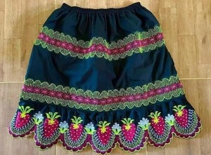 Falda de algodón informal para mujer Micronishian, vestido de baile bordado de alta calidad, diseño de talla grande, ropa de calle, vestido Natural para niñas - Product Image 4