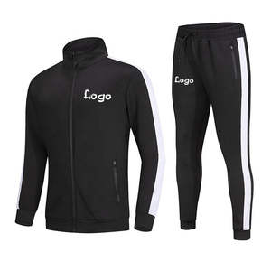 2023 New High Quality <b>Men's</b> Casual Tracksuit Two Piece Set <b>Men</b> <b>Jacket</b> Clothes Jogging Pants Set Custom logo Training <b>Suit</b> - Product Image 3
