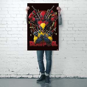Affiche de style moderne Marvel Comics pour Deadpool et Wolverine 2, art mural sur toile - Product Image 2