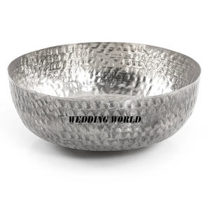 Bol à chocolat en métal plaqué argent, forme ronde, bol décoratif pour bonbons, dernière arrivée, bol à chocolat design - Product Image 6