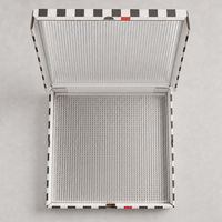 Boîte à pizza résistante à la graisse, doublée de papier aluminium, pour la livraison de pizzas chaudes à emporter, boîte d'emballage en carton ondulé avec logo personnalisé imprimé