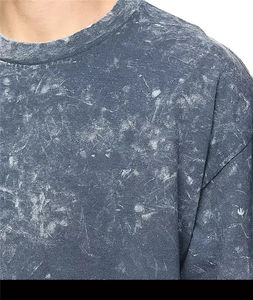 คุณภาพระดับพรีเมียม ขายดีที่สุด โลโก้ที่กําหนดเองผู้ชาย เสื้อยืดล้างกรด เสื้อยืดคอกลม เสื้อยืดวินเทจผู้ชายล้างเสื้อยืด o คอเสื้อ - Product Image 5