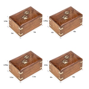 Classic Carved Personalized Natural Customized Size Wooden <b>Urns</b> Made of High Quality <b>Pet</b> <b>Urn</b> Custom Solid Walnut <b>Pet</b> Casket <b>Urn</b> - Product Image 4
