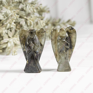 คริสตัลลาบราโดไรต์สีเทาขนาด 2 นิ้ว คุณภาพพรีเมียม ขัดเงาอย่างดี สำหรับการทำสมาธิ เสริมสร้างความคิดบวก และตกแต่ง  จำหน่ายทั่วโลก - Product Image 2