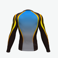 Camiseta de Compresión para Surf y Natación, Ligera, de Malla, con Protección UV, Cuello Redondo, Manga Larga, Ajuste Ceñido, Logotipo Personalizado, Secado Rápido, para Correr