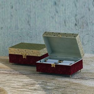 Caja de joyería a granel al por mayor decorativa Metal aluminio plata Color producto hecho a mano para decoración Almirah - Product Image 5