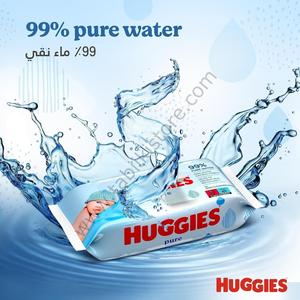 Huggies asciugamano bagnato sensibile al neonato puro 72 lenzuola - Product Image 3