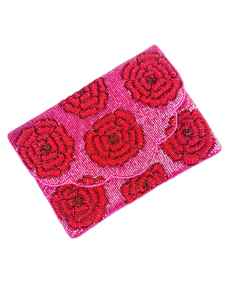 Bolso con cuentas multicolor con asa, bolso de mano, bolso de mano informal, artesanía india, hecho a mano, bolso Baguette, - Product Image 2