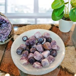 Vente en gros de lépidolite en vrac pierres dégringolées cristaux de guérison naturels polis pour la méditation énergétique Reiki et la décoration intérieure - Product Image 3