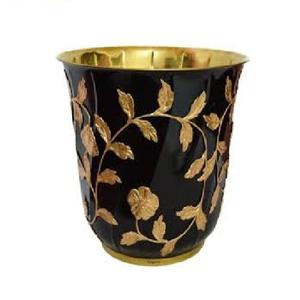 Jardinière en acier inoxydable élégante et unique avec finition en poudre noire, lot de trois pour la décoration de la maison - Product Image 4