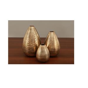 Vase à fleurs en métal aluminium de luxe moderne Design texturé élégant Top-Trending Home Decor pour table de mariage pour chambre à coucher - Product Image 2