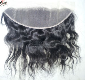 Vente en gros 100% Fermeture en dentelle Frontal vierge brut ondulé 13x6 Cheveux frontaux - Product Image 5