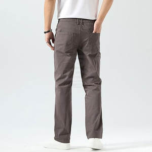 Fait sur mesure de haute qualité hommes pantalons meilleur matériel hommes pantalons vêtements décontractés hommes pantalons tissu de coton léger décontracté personnalisé droit - Product Image 2
