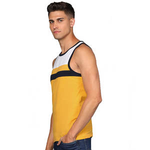 Camiseta sin mangas informal para hombre, 100% algodón, chalecos de gimnasio de secado rápido, camisetas de cuello redondo, ropa de Fitness de punto en Tallas grandes - Product Image 3