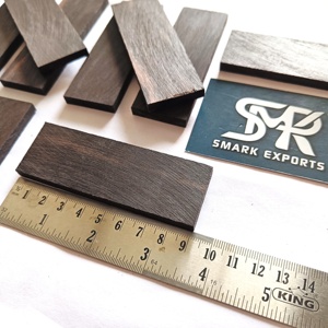 Losas de escala de madera de ébano de alta densidad para hacer mangos de cuchillos Espacios en blanco de madera negra Premium para cuchillos personalizados - Product Image 5