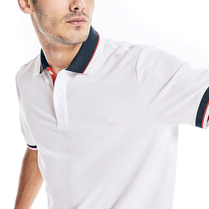 Camiseta de polo de 100% algodón para hombre, diseño sólido personalizable de alta calidad sostenible - Product Image 4