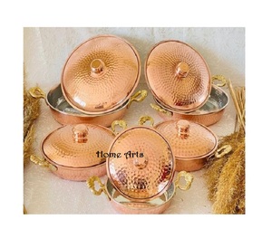 Thiết lập của <span class=keywords><strong>5</strong></span> rèn nhôm thực phẩm phục vụ Chậu chất lượng cao tùy chỉnh kích thước thực phẩm nấu ăn nồi từ Ấn Độ - Product Image 1