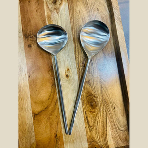 Métal de technique de four d'ensemble de portion d'argent d'acier inoxydable de style classique pour des occasions de fête - Product Image 3