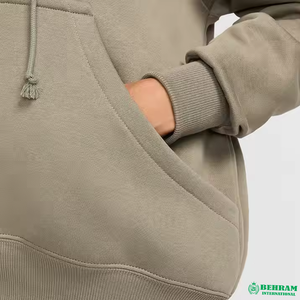 Wholesale 87% Cotton Unisex Zipper Hoody Jacket Heavyweight Full Zip up Turtleneck Zipper-up <b>short</b> <b>hoodies</b> for woman - Product Image 4