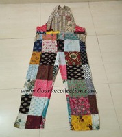 Combinaison en tissu de coton style bohème pour femmes, multi-patchwork, style hippie gypsy, prix de gros GC-AP-343-A.