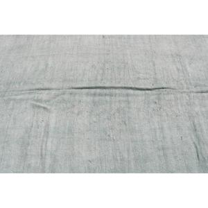 Tapis vintage 5,3x10 pieds, grand tapis turc, tapis persan gris et blanc - Product Image 5