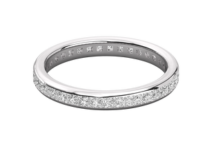 Anillo de Boda de Plata de Ley Chapado en Oro de 14K con Diamante Clásico de Corte Princesa, Certificado por IGI, el Más Vendido, para Mujer, Regalo, Fiesta - Product Image 3