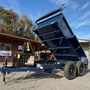 Remorque à benne basculante U-DUMP 5X10 7K 2026, remorque agricole avec côtés de 19 pouces pour le transport de matériaux - Product Image 1
