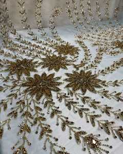 Compre la última tela bordada para ropa de mujer a un precio asequible con la colección al por mayor india de trabajo con cuentas pesadas - Product Image 2