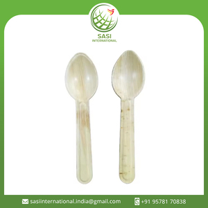 Cucharas de hoja de palma de India biodegradables ecológicas de 16cm al por mayor cubiertos desechables para fiestas cuchillos elegantes - Product Image 2