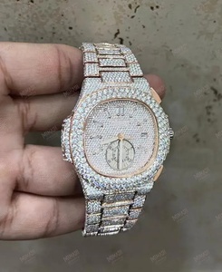 ได้รับการรับรองผ่านเครื่องทดสอบเพชร VVS Moissanite นาฬิกาสแตนเลสที่เป็นของขวัญที่ดีที่สุดสำหรับผู้ชายแฟชั่น - Product Image 5