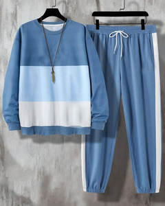 Chándal de lana con cremallera para hombre, conjunto de 2 piezas de lujo para parejas, chándal para trotar - Product Image 5