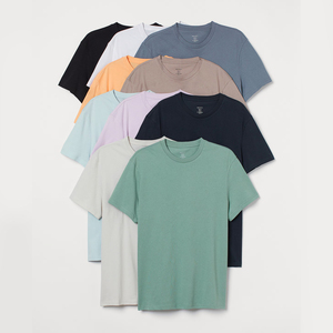 T-shirt uni de couleur unie pour enfants 100% coton tissu doux vêtements d'été exportateur en vrac coupe ample t-shirts pour enfants vente en gros T-shirts du Bangladesh - Product Image 4