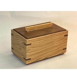 Boîte de rangement en bois faite à la main avec couvercle boîte organisateur en bois naturel conteneur décoratif en bois pour la maison et le bureau - Product Image 4