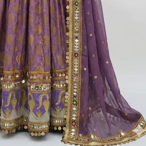 Vestido Maxi Afgano Largo Color Rosa Bebé con Bordado, Ropa Afgana Étnica Vintage Hecha a Mano, Vestido Tradicional Tribal. - Product Image 5