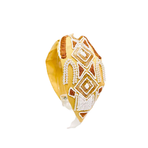 Bandeau brodé à la main avec des perles, bandeau entièrement perlé pour femmes à prix de gros - Product Image 5