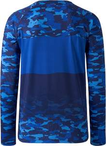 Customized Men'S Quick-Dry <b>Sun</b> <b>Protection</b> Hoodie With Face Mask Camo Fishing Shirts Long Sleeve Upf Uv Fishing Shirt Wear - Product Image 4