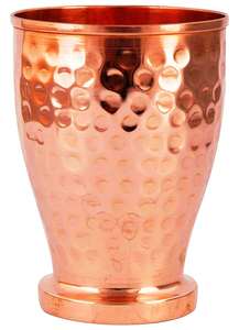 Vaso de Cobre Martillado Hecho a Mano |   Vaso Tradicional de Cobre para Agua, Jugo o Cóctel - Product Image 3