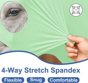 Protector de Crines de Caballo de Nailon de Alta Calidad, Capucha Elástica de Ajuste Suave, Abrigo para Brillo y Cuidado de Crines - Product Image 3