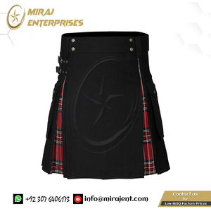 Faldas Escocesas Plisadas para Hombre, Estilo Escocés, Falda Corta de Moda Masculina - Product Image 2