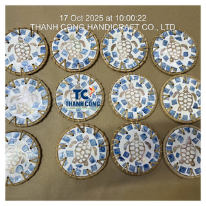 Sous-verre en nacre de qualité supérieure, fabrication fiable, vaisselle décorative raffinée, sous-verre en nacre, Vietnam - Product Image 1