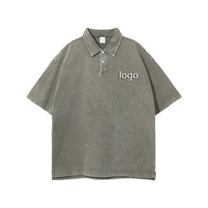 Camisas Formales Unisex de Manga Corta, 100% Algodón, Color Sólido, con Botones, Logotipo Personalizado Bordado, Secado Rápido, Ropa Urbana al por Mayor - Product Image 3
