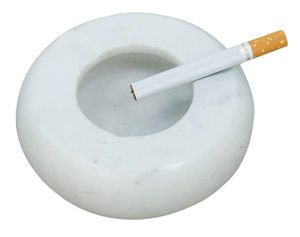 Cenicero de cigarrillos de mármol natural gris de alta calidad al por mayor diseño moderno plato de cigarro decorativo personalizado Venta de grupo - Product Image 3
