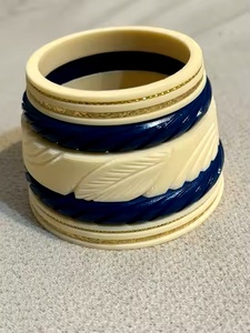 Brazalete de Perlas de Resina Multicolor Hecho a Mano para Mujer, Elegante y Moderno, con Diamantes de Resina, Color Naranja Natural, Accesorio de Moda para Aniversarios - Product Image 2