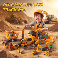 Circuit de course flexible 3D pour jouets à vapeur, fabricant OEM, défiant la gravité à 360° °   Ensemble de pluie électrique Movement pour enfants de 3 ans