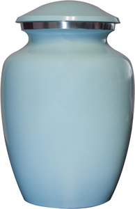 Blue Cremation <b>Urn</b> <b>for</b> Pets, Cats, <b>Dogs</b>, Artwork Cremation <b>Urn</b>, <b>Ash</b> <b>Urns</b> with Personalized Engraving (Angel Wings, Small) - Product Image 2