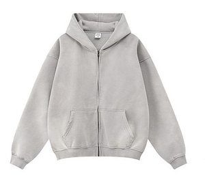 Sweats à capuche décontractés OEM ODM pour hommes dernier style personnalisé 100% coton Sweats à capuche zippés pour hommes délavés au soleil Meilleur prix Fabriqué au Pakistan - Product Image 6