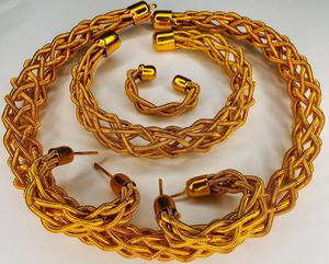 Hot Selling 18K Gold Plated Vani Chokker Necklace Multilayer <b>Earrings</b> Bracelet Pearl Stone Wedding Gifts Women Main <b>Silver</b> - Product Image 6